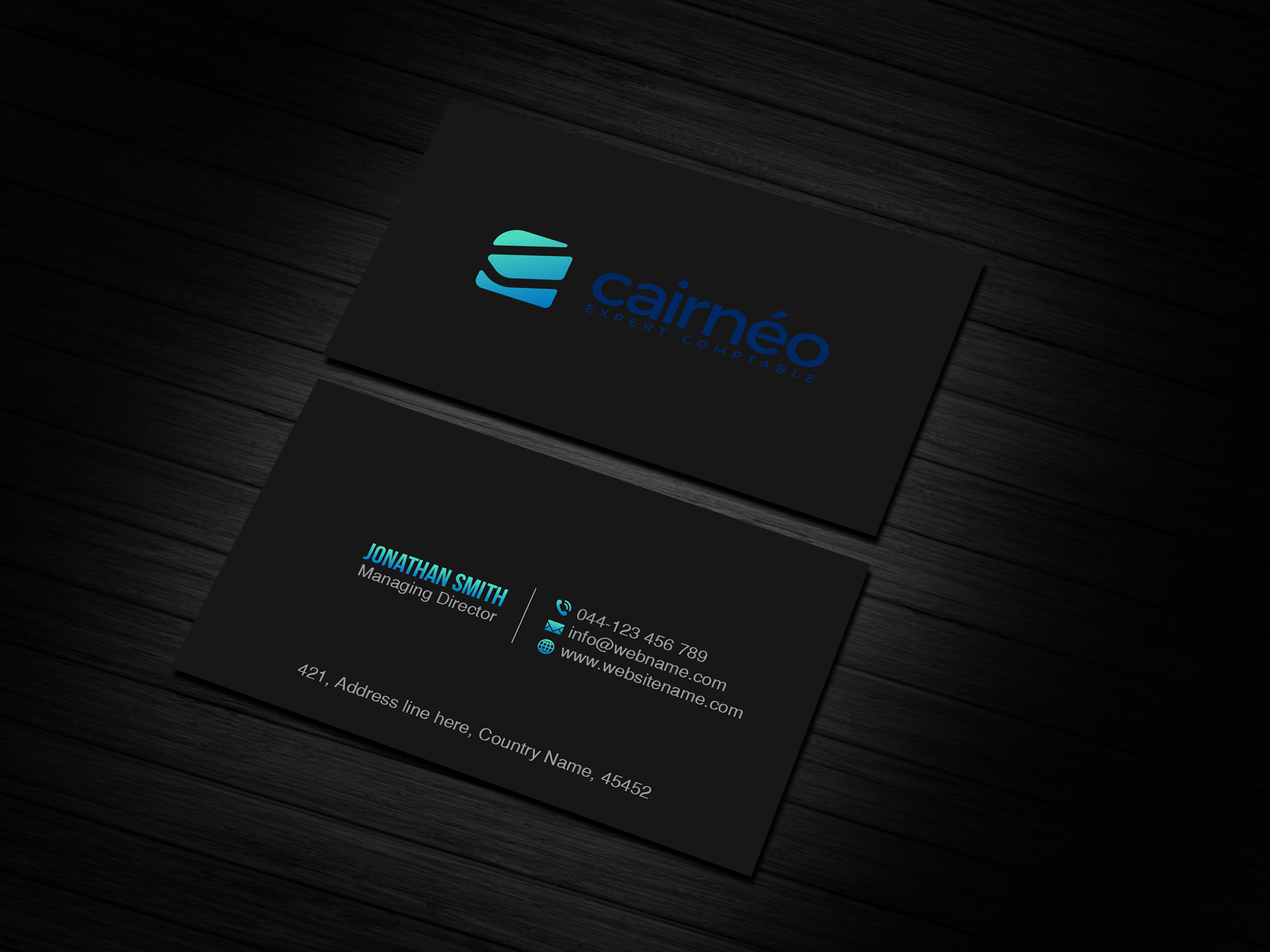 Diseño de Tarjeta de Presentación por Creations Box 2015 para CAIRNEO EXPERTISE | Diseño #25668361