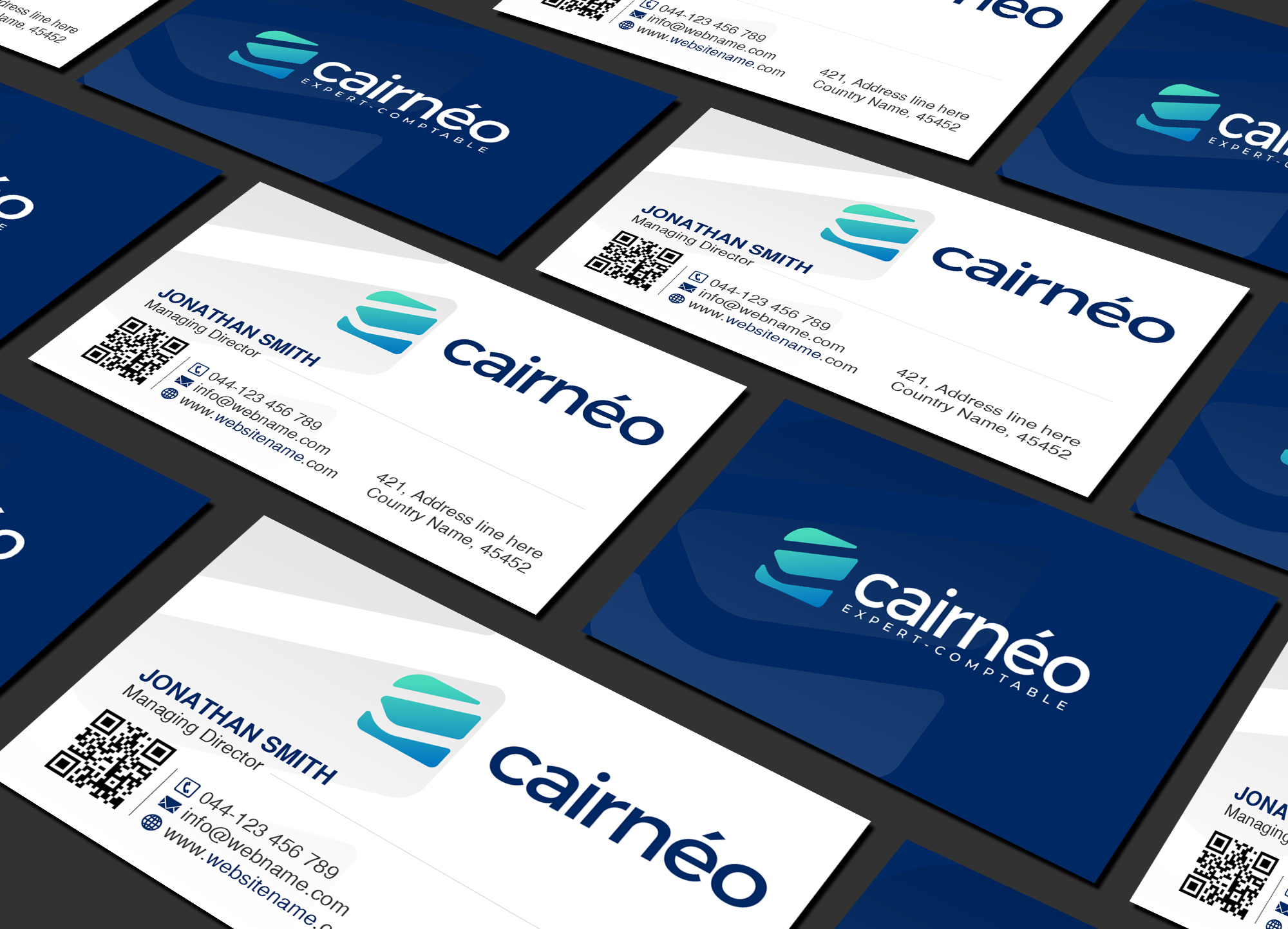 Business Card Design by Creations Box 2015 for CAIRNEO EXPERTISE | Design #25670263