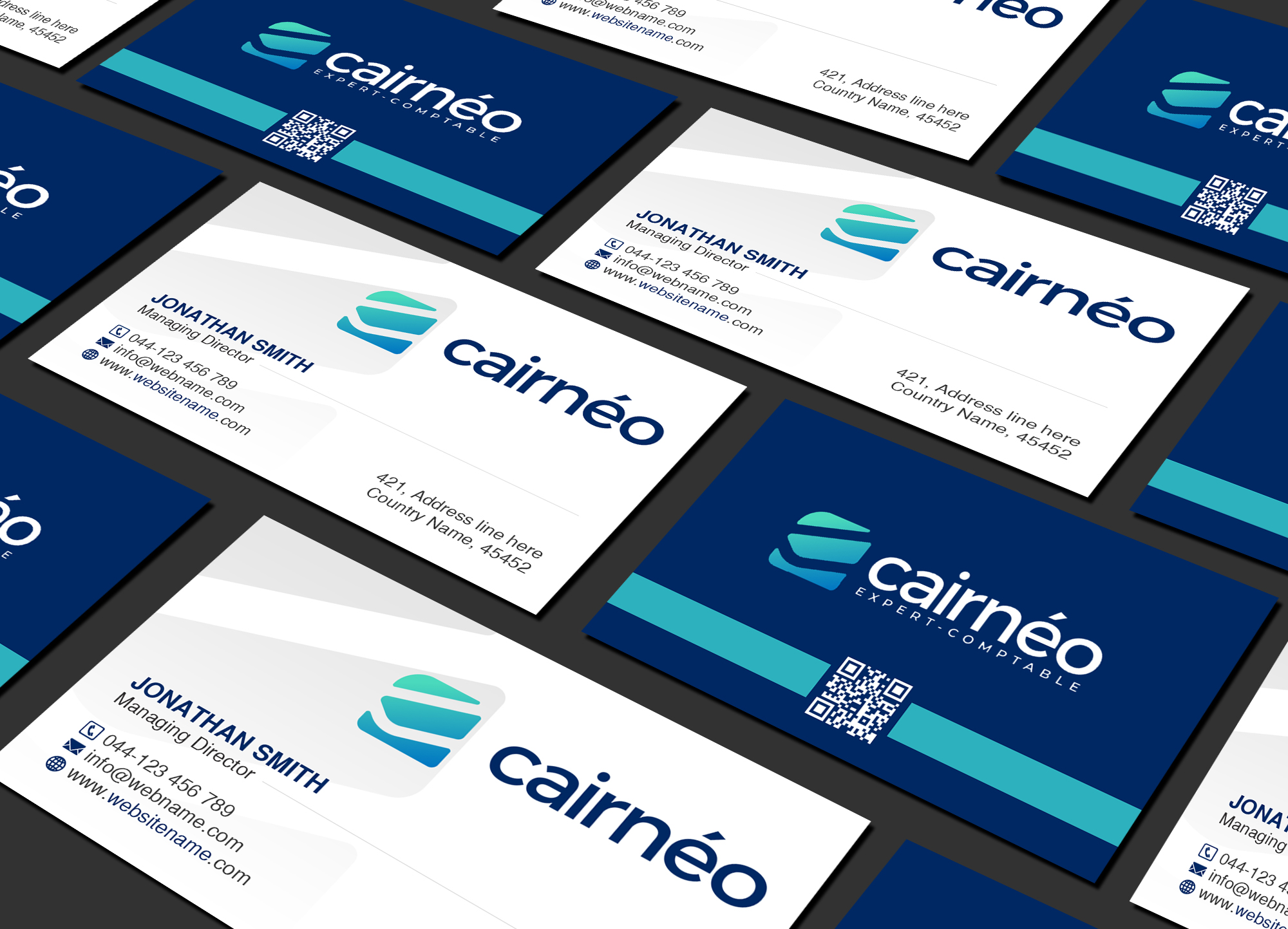 Business Card Design by Creations Box 2015 for CAIRNEO EXPERTISE | Design #25670264