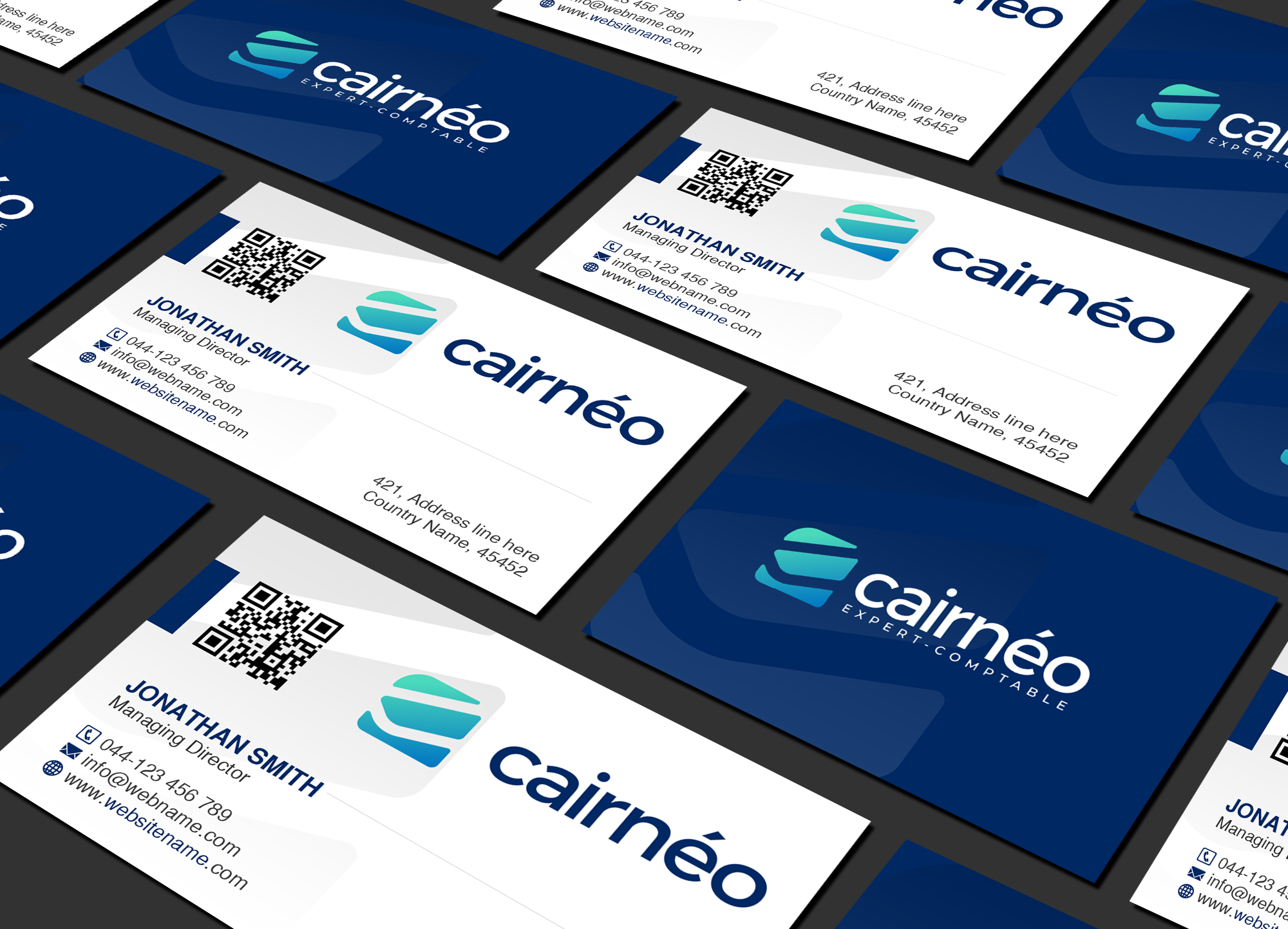 Business Card Design by Creations Box 2015 for CAIRNEO EXPERTISE | Design #25670265