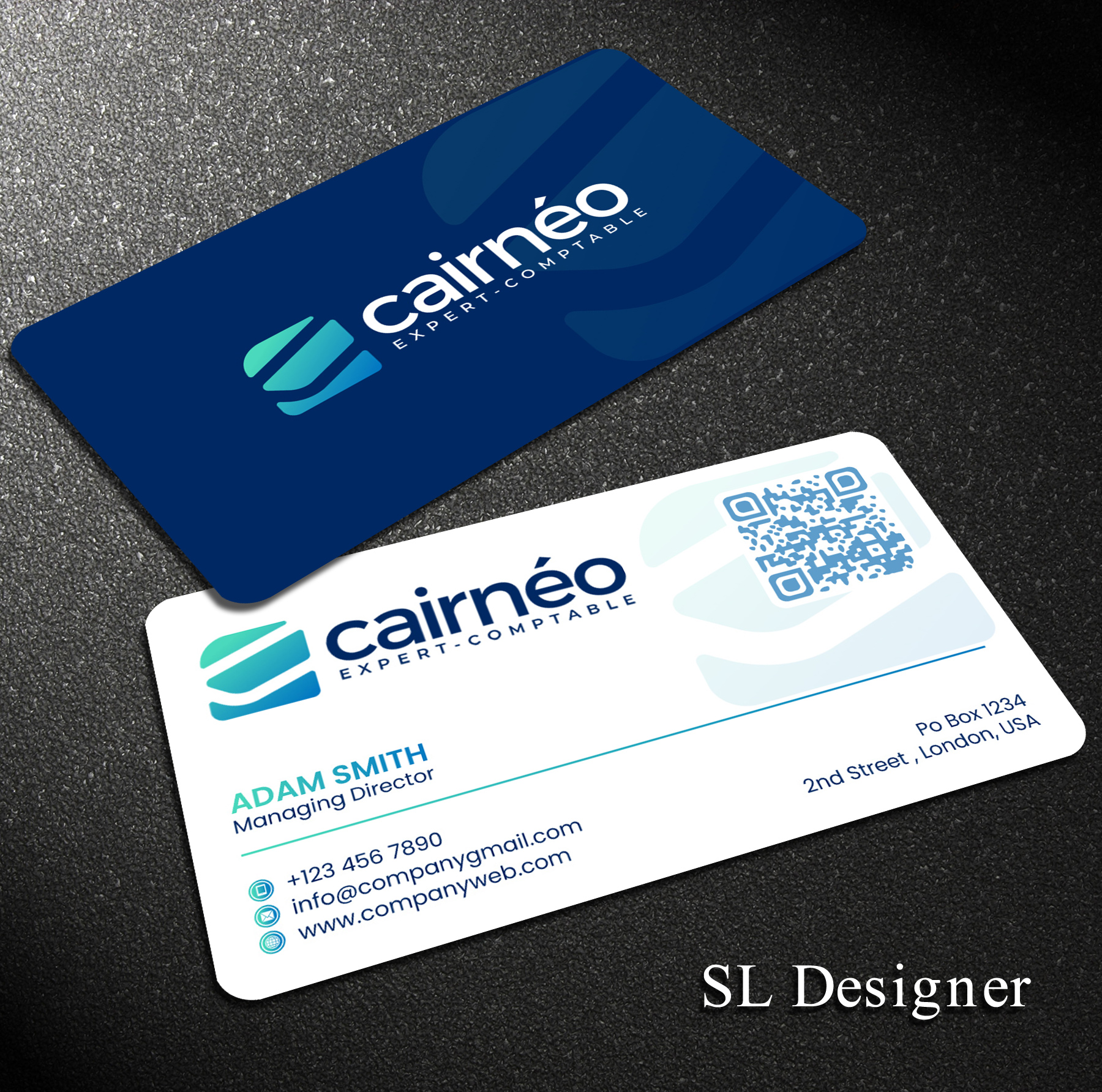 Business Card Design by SL Designer for CAIRNEO EXPERTISE | Design #25664737