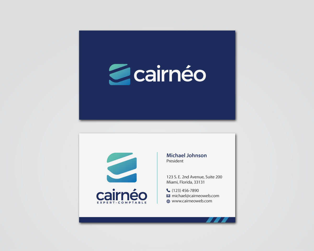Business Card Design by MDesign for CAIRNEO EXPERTISE | Design #25660079