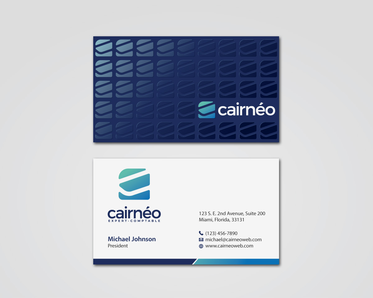 Business Card Design by MDesign for CAIRNEO EXPERTISE | Design #25660081