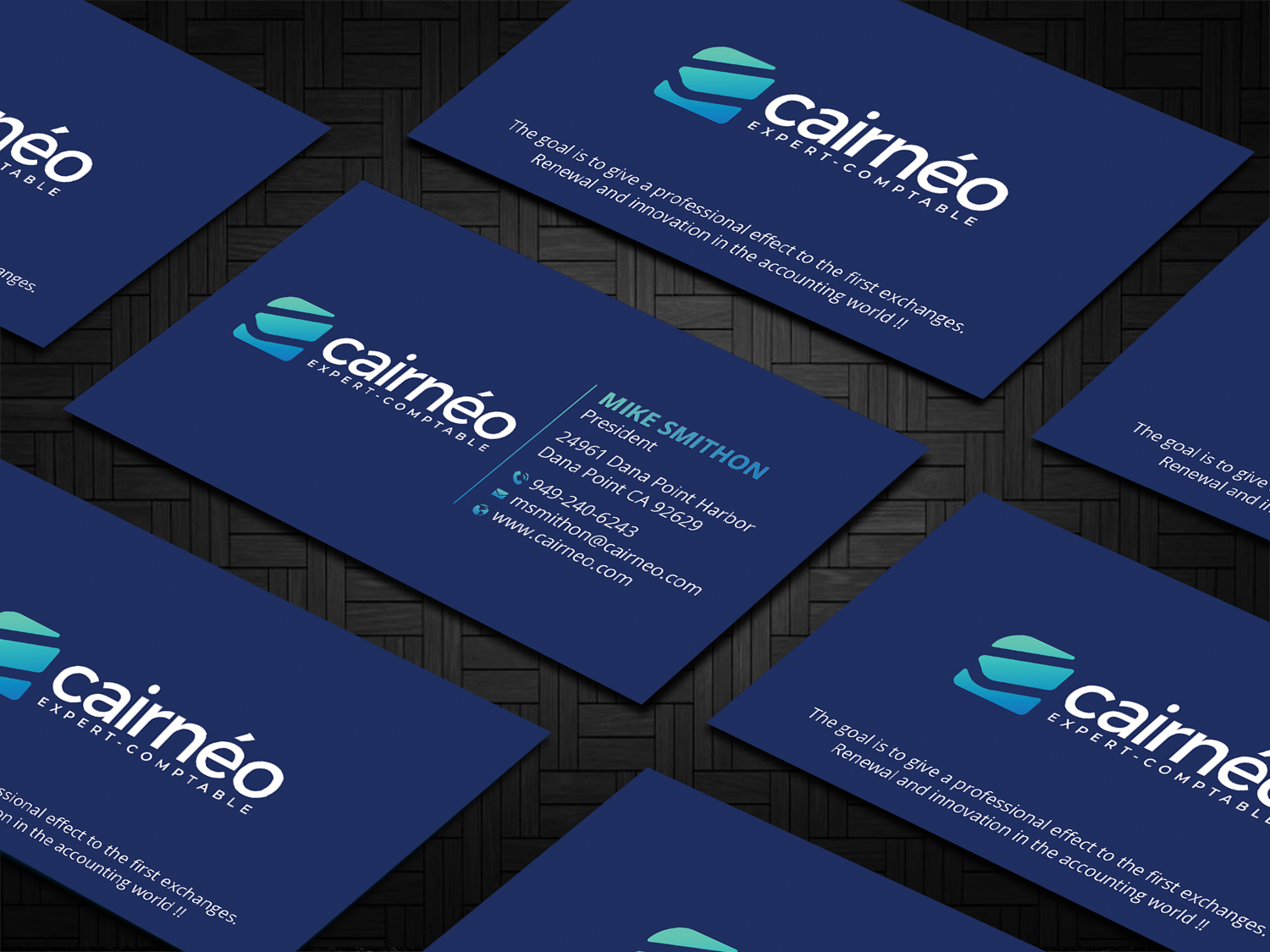 Diseño de Tarjeta de Presentación por DesignShout para CAIRNEO EXPERTISE | Diseño #25659562