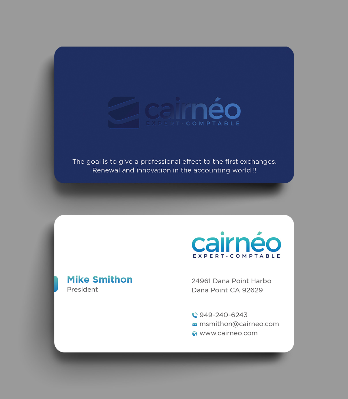 Business Card Design by DesignShout for CAIRNEO EXPERTISE | Design #25659801