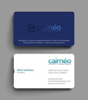 Design de Carte de Visite par DesignShout pour CAIRNEO EXPERTISE | Design : #25659801