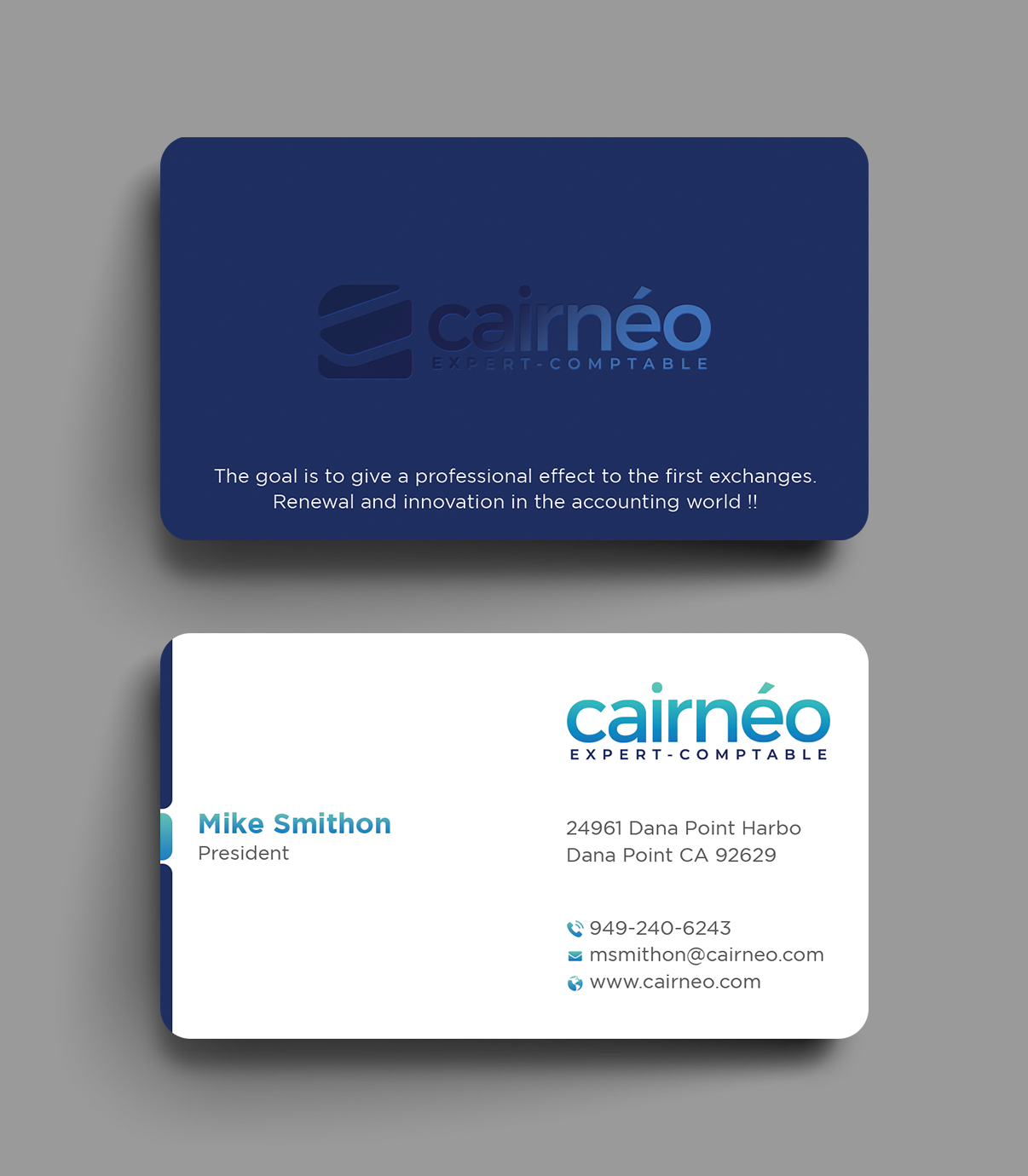 Business Card Design by DesignShout for CAIRNEO EXPERTISE | Design #25659803