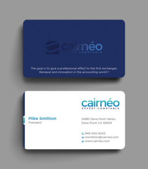 Business Card Cairneo - Accounting firm | Business Card Design by DesignShout