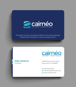 Design de Carte de Visite par DesignShout pour CAIRNEO EXPERTISE | Design : #25659805