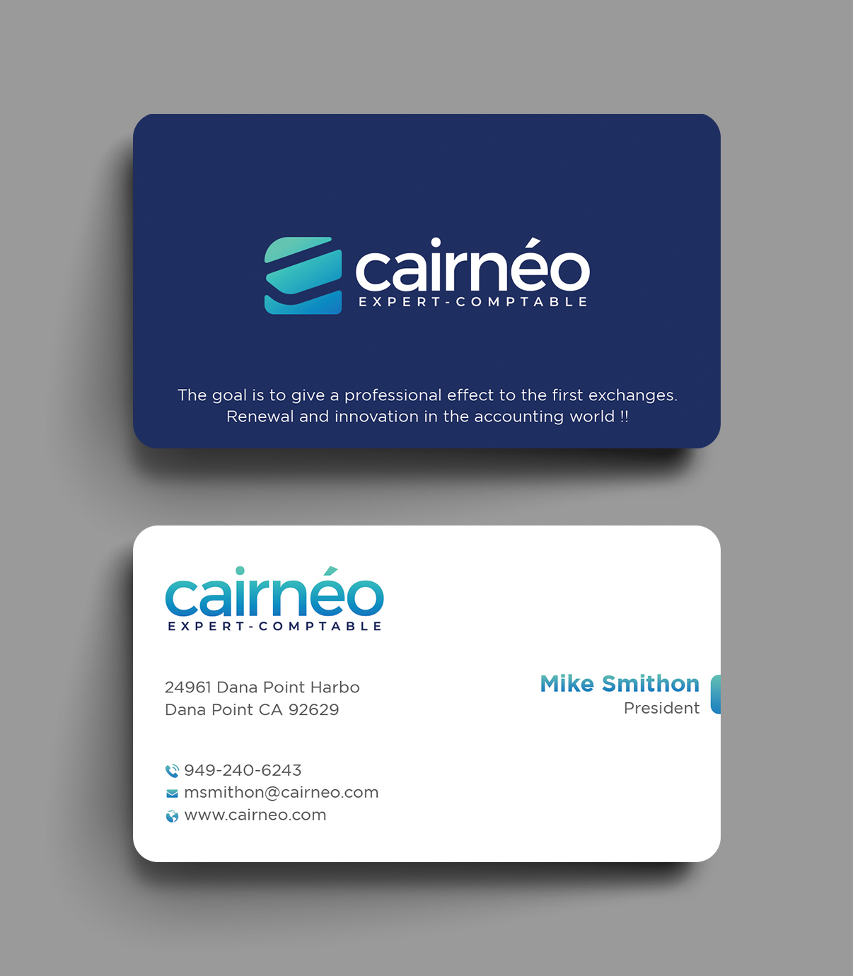 Business Card Design by DesignShout for CAIRNEO EXPERTISE | Design #25659821