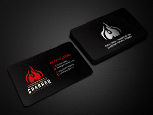Business Card Design by Creations Box 2015 for Charred Artisan Wood Fired Pizza | Design: #25663707