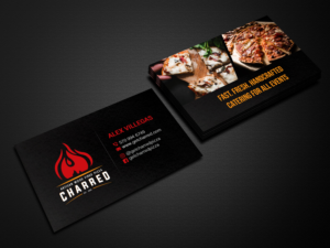 Business Card Design by Creations Box 2015 for Charred Artisan Wood Fired Pizza | Design: #25663709