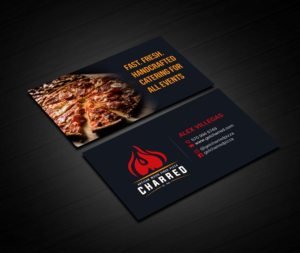 Business Card Design by Creations Box 2015 for Charred Artisan Wood Fired Pizza | Design: #25671907