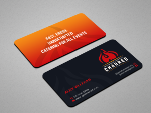 Business Card Design by Creations Box 2015 for Charred Artisan Wood Fired Pizza | Design: #25671908