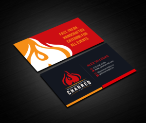 Business Card Design by Creations Box 2015 for Charred Artisan Wood Fired Pizza | Design: #25671911