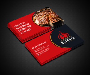 Diseño de Tarjeta de Presentación por Creations Box 2015 para Charred Artisan Wood Fired Pizza | Diseño: #25673165
