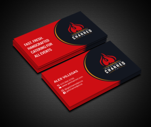 Diseño de Tarjeta de Presentación por Creations Box 2015 para Charred Artisan Wood Fired Pizza | Diseño: #25673166