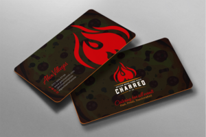 Business Card Design by chandrayaan.creative for Charred Artisan Wood Fired Pizza | Design #25659481