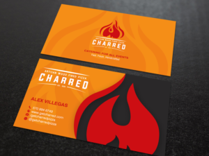Business Card Design by chandrayaan.creative for Charred Artisan Wood Fired Pizza | Design: #25678819