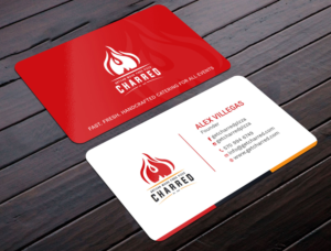 Business Card Design by Tripti Ranjan Gain for Charred Artisan Wood Fired Pizza | Design: #25674773