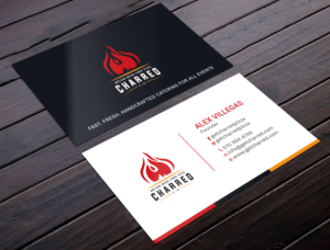 Business Card Design by Tripti Ranjan Gain for Charred Artisan Wood Fired Pizza | Design: #25674776