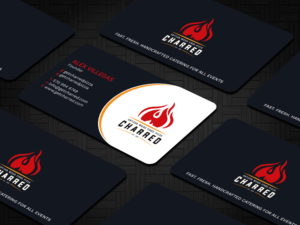 Business Card Design by Tripti Ranjan Gain for Charred Artisan Wood Fired Pizza | Design: #25674783