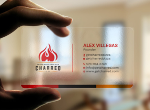 Business Card Design by Tripti Ranjan Gain for Charred Artisan Wood Fired Pizza | Design: #25674784