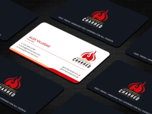 Business Card Design by Tripti Ranjan Gain for Charred Artisan Wood Fired Pizza | Design: #25674791