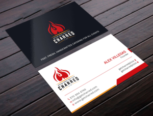 Business Card Design by Tripti Ranjan Gain for Charred Artisan Wood Fired Pizza | Design: #25674793