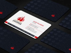 Business Card Design by Tripti Ranjan Gain for Charred Artisan Wood Fired Pizza | Design: #25674796