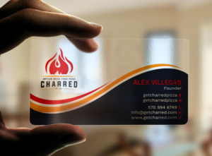 Business Card Design by Tripti Ranjan Gain for Charred Artisan Wood Fired Pizza | Design: #25674797