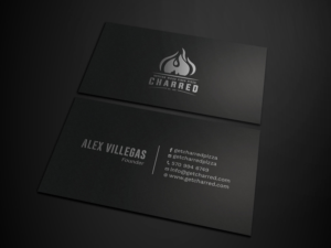 Business Card Design by Tripti Ranjan Gain for Charred Artisan Wood Fired Pizza | Design: #25674801