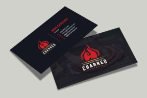 Business Card Design by Musa. A for Charred Artisan Wood Fired Pizza | Design #25660993
