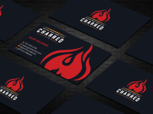Business Card Design by DesignShout for Charred Artisan Wood Fired Pizza | Design: #25668786
