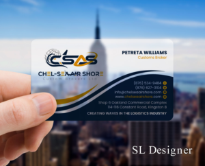 Chel-sea Air Shore Custom Brokers Limited | Visitenkarten-Design von SL Designer