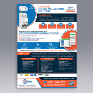Electrician PowerTag Brochure  | Flyer-Design von DA.