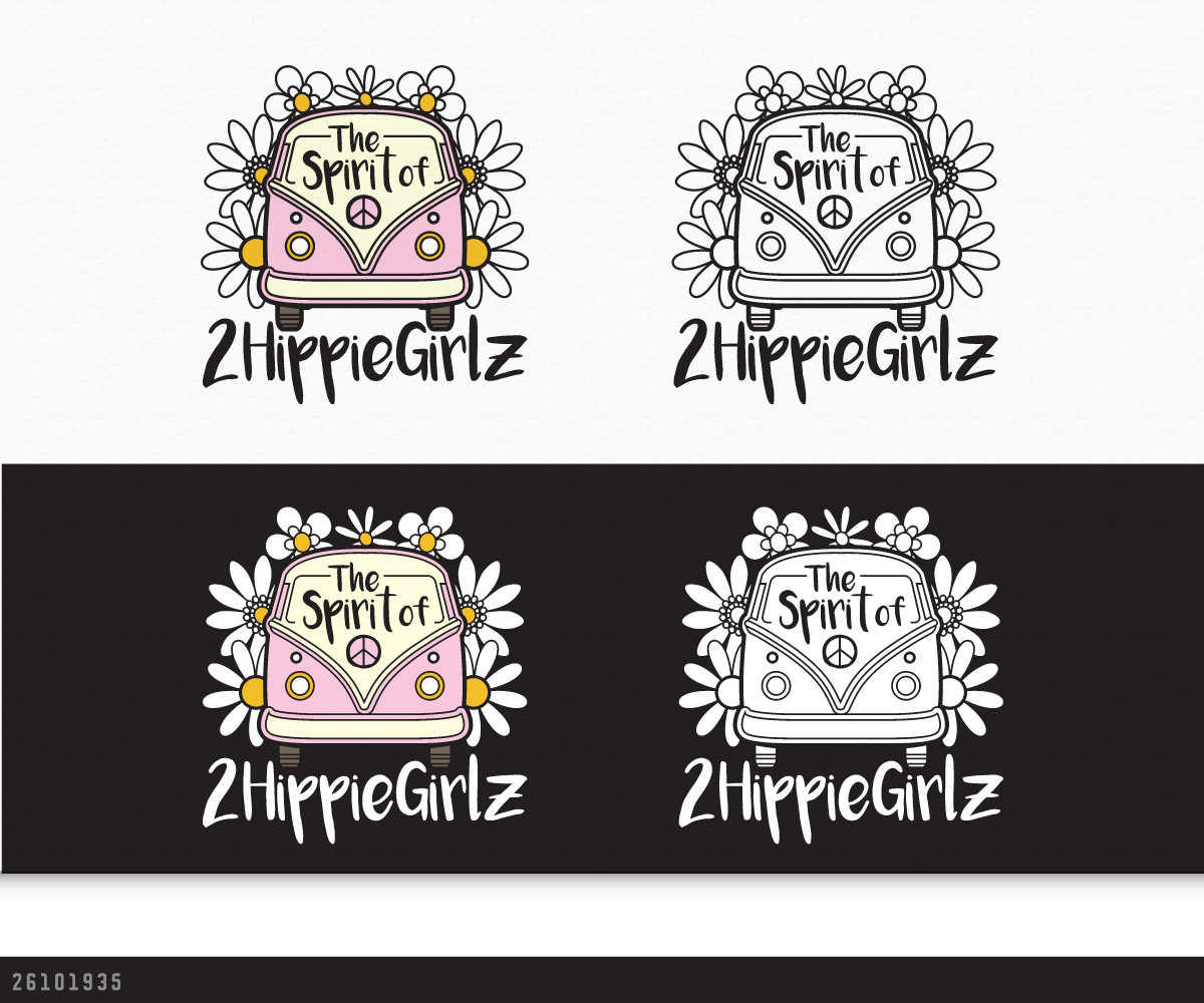 Logo Design by AD-X for 2HippieGirlz | Design #25658214