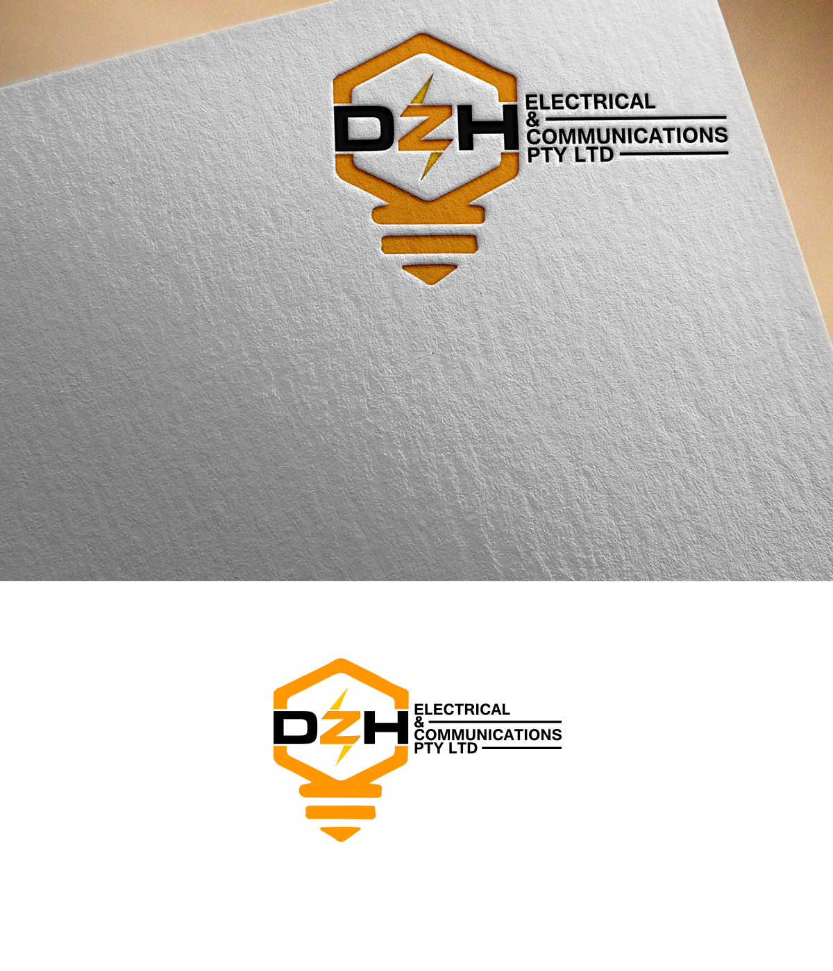 Logo Design by romasa design555 for DHZ Electrical & Communications Pty Ltd | Design: #25661642