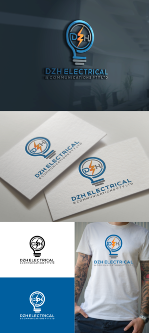 Logo Design by art0_MORO for DHZ Electrical & Communications Pty Ltd | Design: #25665798