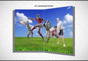 Grass Seed company needs a brochure front cover representing different sports | Graphic Design by Expert Designer