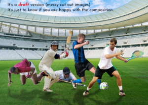 Grass Seed company needs a brochure front cover representing different sports | Graphic Design by MK-3D