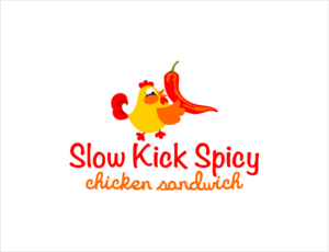 Slow kick hot chicken | Logo Design by BNdesigner