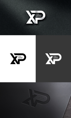 XP Foto & Media Service. With the possibility to split it into two logos i.e  XP Foto Service and XP Media Service | Logo Design by GLDesigns