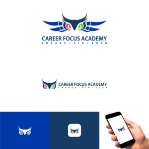 Career Focus Academy engage ? aim ? soar | Logo Design by Creative M^ck