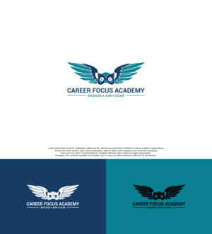 Career Focus Academy engage ? aim ? soar | Logo Design by siti MWDesign