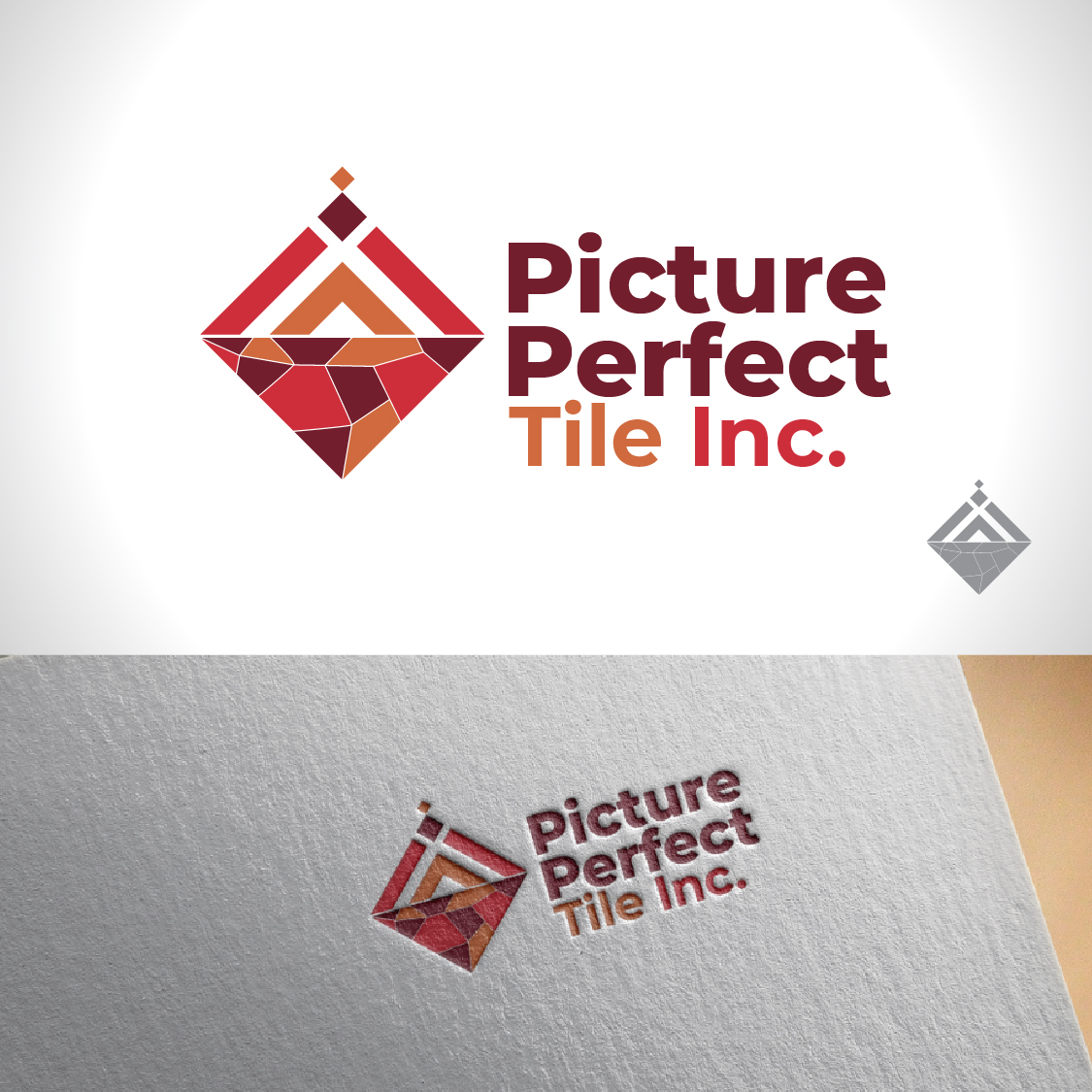 Logo Design by fly  design for Picture Perfect Tile Inc. | Design #25675571