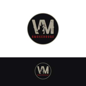 Either VM Smokehouse or Village Smokehouse.  We have alot of things branded around VM so it might make sense to go that route.  I've attached our current store logo for reference. | Logo Design by Rii