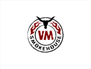 Either VM Smokehouse or Village Smokehouse.  We have alot of things branded around VM so it might make sense to go that route.  I've attached our current store logo for reference. | Logo Design by BNdesigner