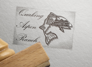 Quaking Aspen Ranch in Kunstler Script. Our brand is custom QAR mashup of these three letters... | Logo Design by H-H Arts