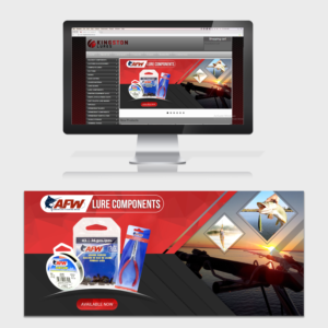International fishing tackle store requires 1-2 web banners | Grafik-Design von SAI DESIGNS